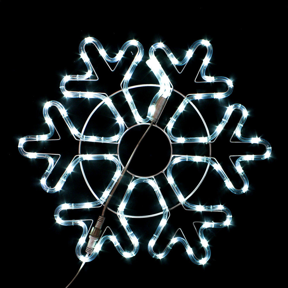 LED 논네온설정 55cm 백색 크리스마스 눈꽃 장식전구